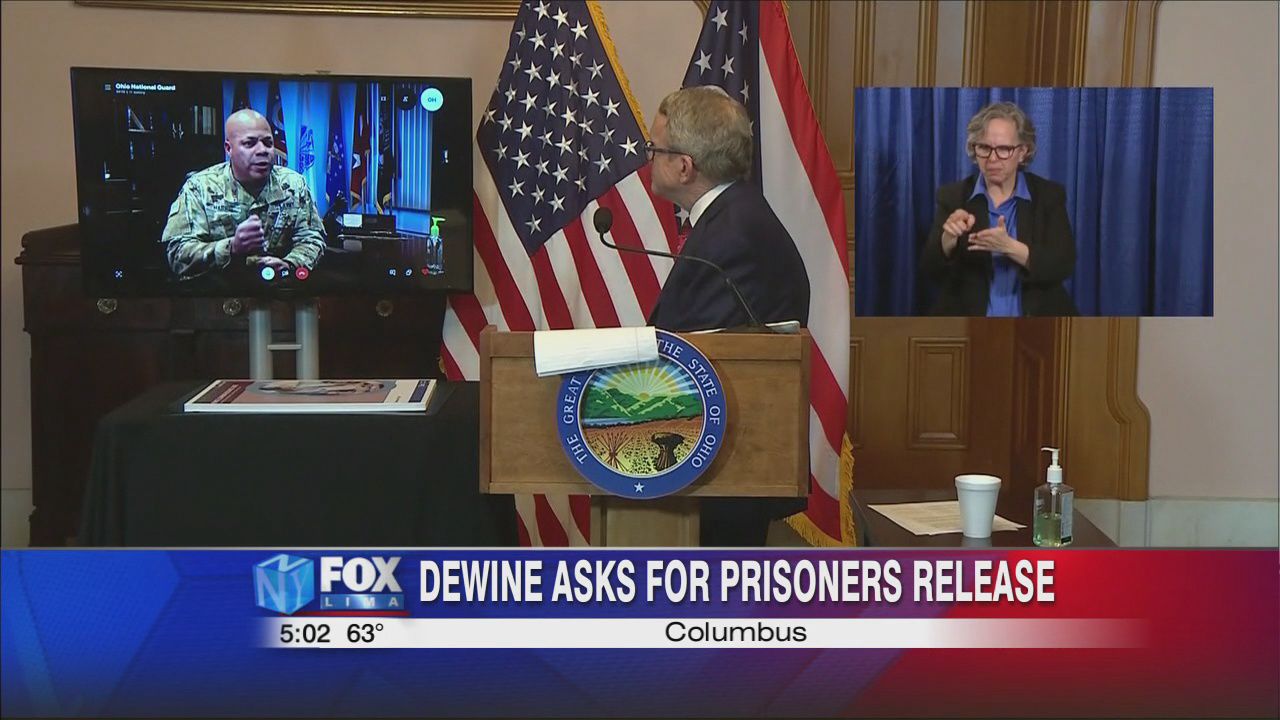 DeWine requests release of 38 prisoners, expands efforts in testing for COVID-19 in Ohio